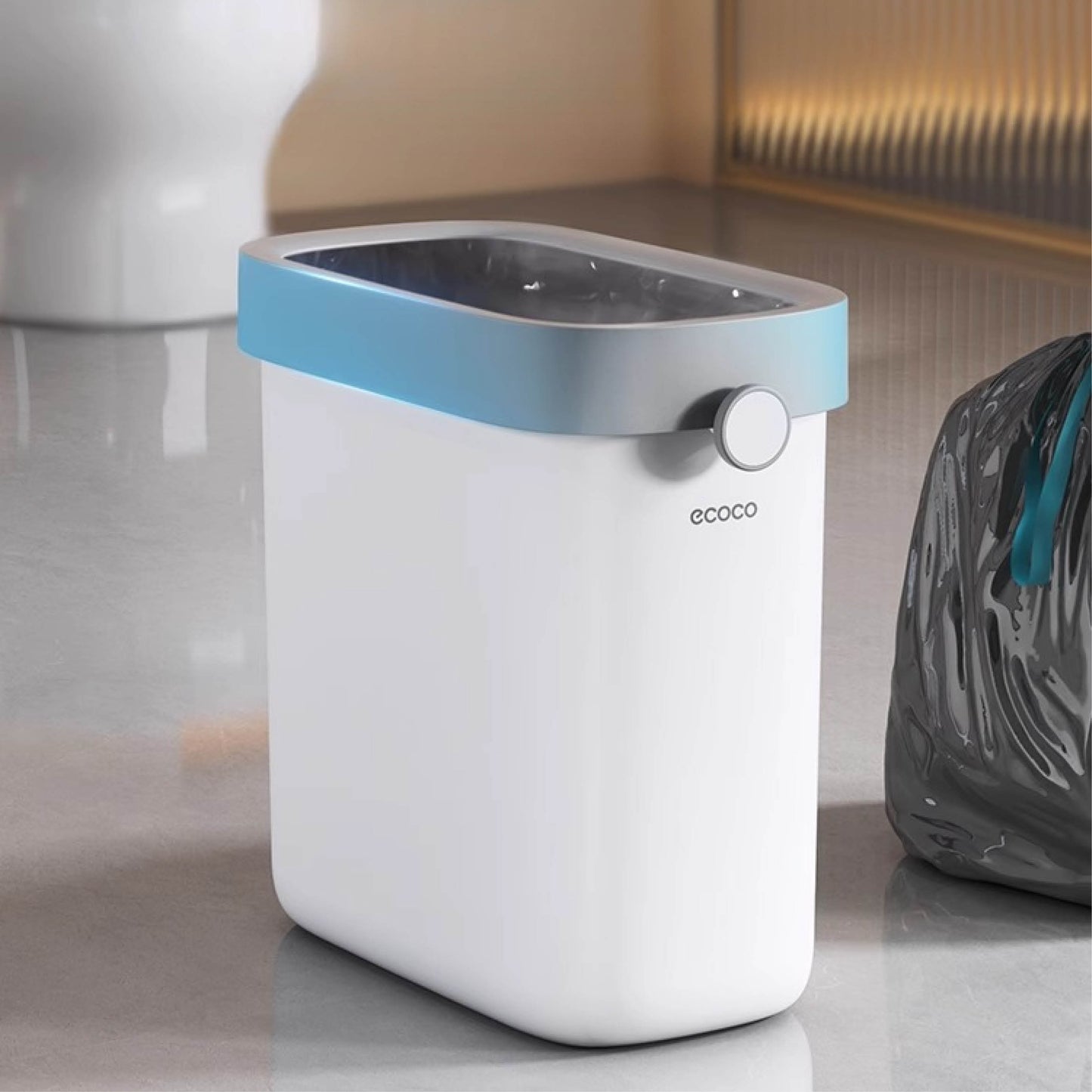 Úzký odpadkový koš bez víka (malý)