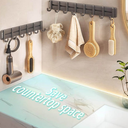 Nástěnný věšák s 6 háčky