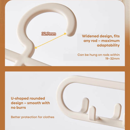 Sada 2 věšáku s 6 úchyty