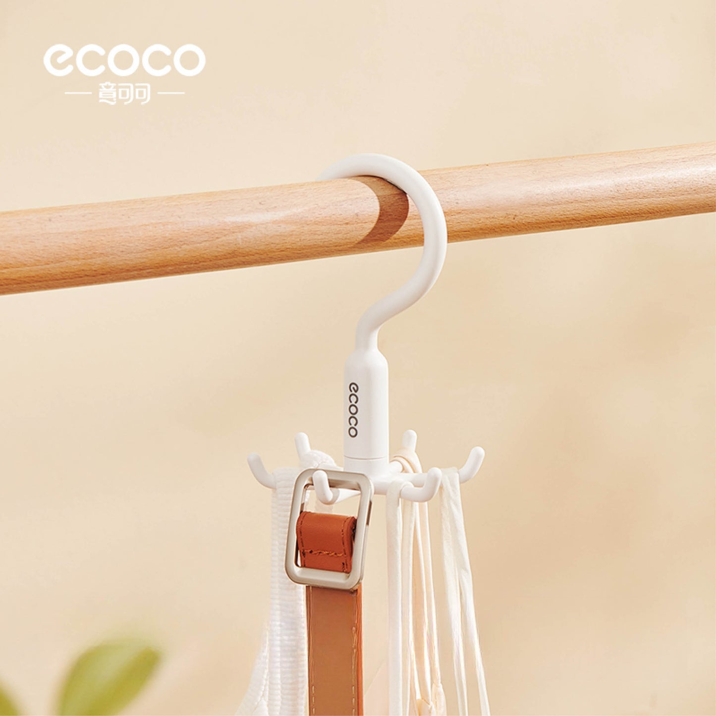 Sada 2 otočného věšáku s 6 rameny