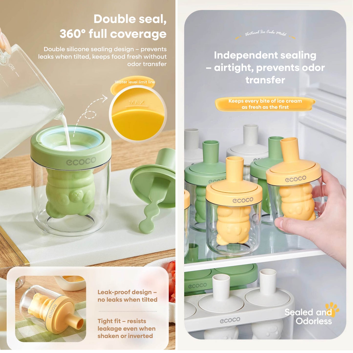 Formy na zmrzlinu – zvířátka