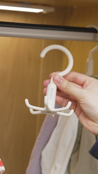 Sada 2 otočného věšáku s 6 rameny