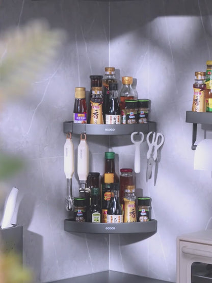 Rohová police do koupelny