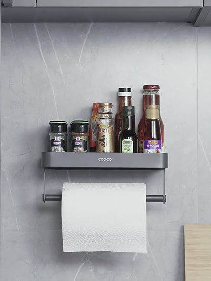 Nástěnný stojan na koření s držákem na papírové utěrky